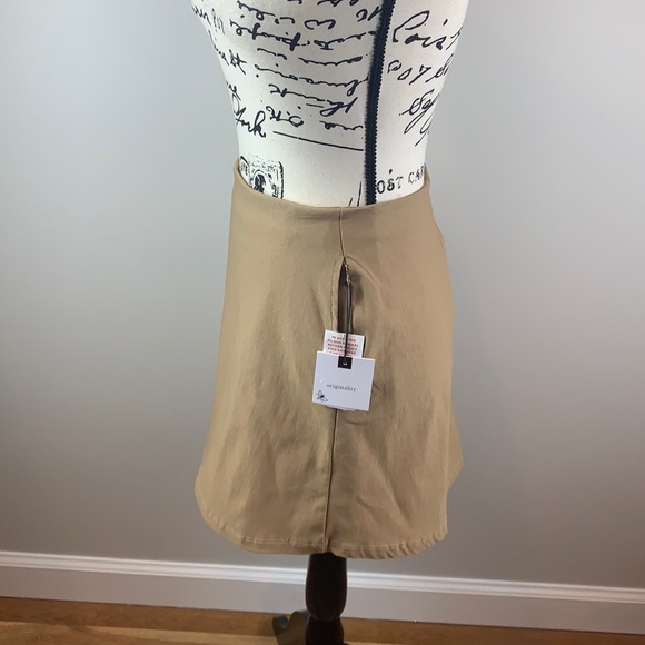Originality Khaki Mini Skirt - Picture 2 of 5